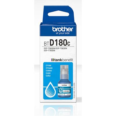 Brother BTD180C-mustepullo, 110 ml, cyaan Brother BTD180C-mustepullo, 110 ml, cyaan