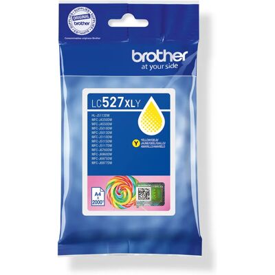 Brother LC527XLY-mustekasetti, keltainen Brother LC527XLY-mustekasetti, keltainen