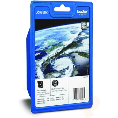 Brother LC985BKBPDR-mustekasetti, 9 ml, musta Brother LC985BKBPDR-mustekasetti, 9 ml, musta