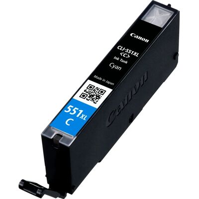 Canon CLI-551XL-mustekasetti, 11 ml, syaani Canon CLI-551XL-mustekasetti, 11 ml, syaani