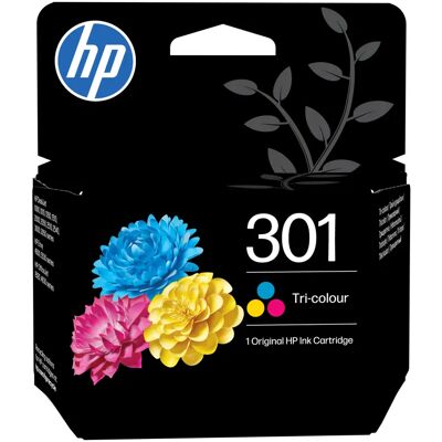 HEWLETT-PACKARD HP 301 -mustekasetti, 3 ml, kolmiväri HEWLETT-PACKARD HP 301 -mustekasetti, 3 ml, kolmiväri