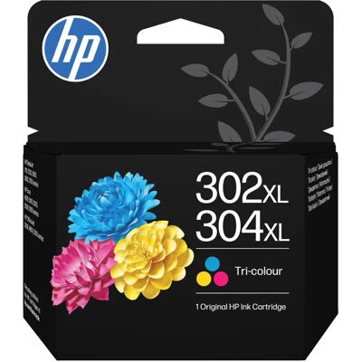 HP INC HP 302/304XL -mustekasetti, 7 ml, syaani/magenta/keltainen HP INC HP 302/304XL -mustekasetti, 7 ml, syaani/magenta/keltainen