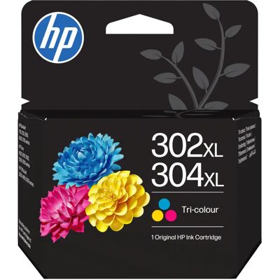 HP INC HP 302/304XL -mustekasetti, 7 ml, syaani/magenta/keltainen HP INC HP 302/304XL -mustekasetti, 7 ml, syaani/magenta/keltainen