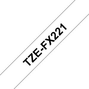 BROTHER TZEFX221 9 BLACK ON WHITE FLEX BROTHER TZEFX221 9 BLACK ON WHITE FLEX