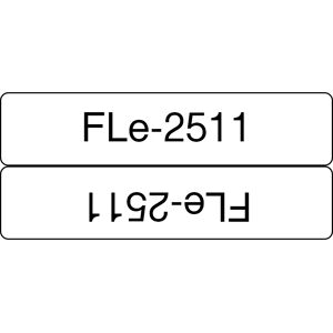 BROTHER FLE2511 21MMX45MM BLCK ON WHTE FLAG TAP BROTHER FLE2511 21MMX45MM BLCK ON WHTE FLAG TAP