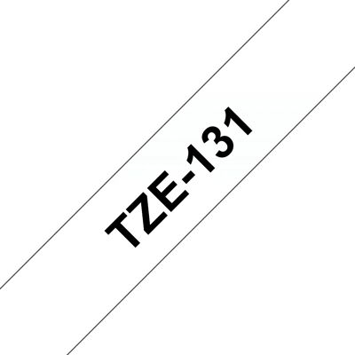 BROTHER TZE131 12 BLACK ON CLEAR BROTHER TZE131 12 BLACK ON CLEAR