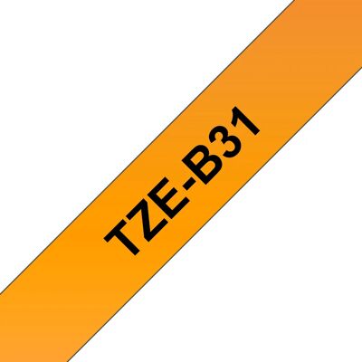 BROTHER TZB31 12 BLACK ON ORANGE BROTHER TZB31 12 BLACK ON ORANGE