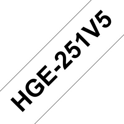 Brother HGE251V5 - Musta valkoisella - Rulla (2,4 cm x 8 m) 5 rulla (rullat) laminaattinauha malleihin P-Touch PT-9500pc, PT-9700PC, PT-9800PCN Brother HGE251V5 - Musta valkoisella - Rulla (2,4 cm x 8 m) 5 rulla (rullat) laminaattinauha malleihin P-Touch PT-9500pc, PT-9700PC, PT-9800PCN