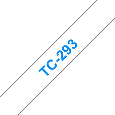 BROTHER TC 9mm Blue on white tape BROTHER TC 9mm Blue on white tape
