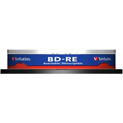Verbatim BD-RE, 2x, 25GB/200min 10-pack spindel, Hardcoat Verbatim BD-RE, 2x, 25GB/200min 10-pack spindel, Hardcoat