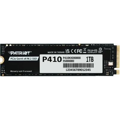 Patriot P410 1 Tt M.2 PCIe 4.0 x4 NVMe -SSD-levy Patriot P410 1 Tt M.2 PCIe 4.0 x4 NVMe -SSD-levy