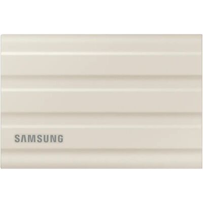 Samsung T7 Shield 1 Tt USB 3.2 Gen 2 (USB-C) -ulkoinen SSD, iskunkestävä, laitteistosalaus, salasanasuojaus, pelikäyttöön, beige Samsung T7 Shield 1 Tt USB 3.2 Gen 2 (USB-C) -ulkoinen SSD, iskunkestävä, laitteistosalaus, salasanasuojaus, pelikäyttöön, beige