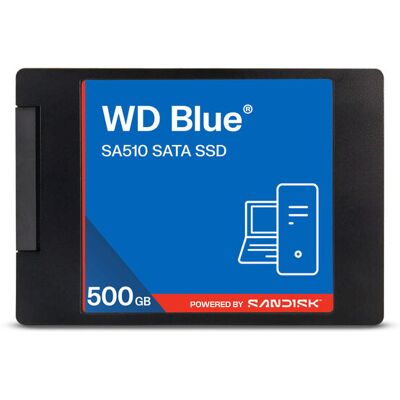 SANDISK Western Digital Blue SA510 500GB SATA SSD-levy 2,5 tuumaa SANDISK Western Digital Blue SA510 500GB SATA SSD-levy 2,5 tuumaa
