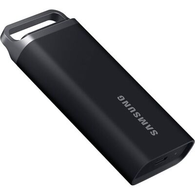 Samsung T5 EVO 8 Tt USB 3.2 Gen 1 (USB-C) -ulkoinen SSD, kannettava, laitteistosalaus, salasanasuojaus, iskunkestävä, pelikäyttöön, musta Samsung T5 EVO 8 Tt USB 3.2 Gen 1 (USB-C) -ulkoinen SSD, kannettava, laitteistosalaus, salasanasuojaus, iskunkestävä, pelikäyttöön, musta