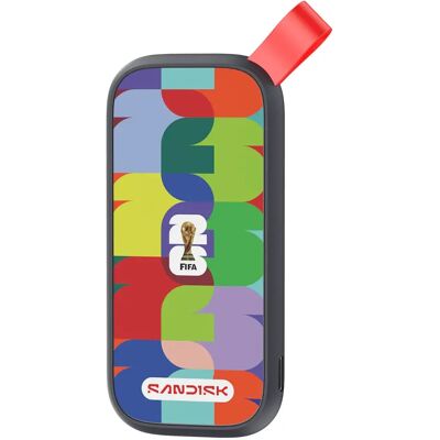 SanDisk FIFA World Cup 2026 Edition 1 Tt USB 3.2 Gen 2 (USB-C) -ulkoinen SSD, kannettava SanDisk FIFA World Cup 2026 Edition 1 Tt USB 3.2 Gen 2 (USB-C) -ulkoinen SSD, kannettava