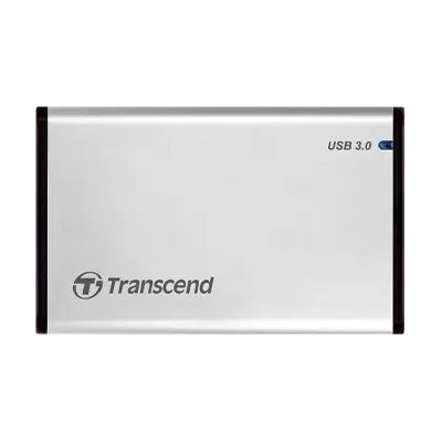 Transcend StoreJet 25S3 2,5" HDD/SSD-ulkoisen aseman kotelo, USB 3.2 Gen 1, UASP-tuki, hopea Transcend StoreJet 25S3 2,5" HDD/SSD-ulkoisen aseman kotelo, USB 3.2 Gen 1, UASP-tuki, hopea