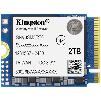Kingston NV3 2 Tt M.2 PCIe 4.0 NVMe -SSD-levy Kingston NV3 2 Tt M.2 PCIe 4.0 NVMe -SSD-levy