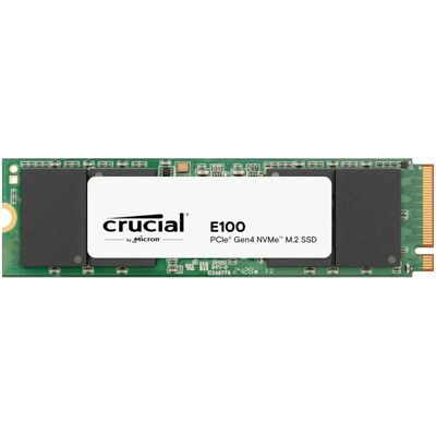 Crucial E100 Gen4 2 Tt M.2 PCIe 4.0 x4 NVMe -SSD-levy Crucial E100 Gen4 2 Tt M.2 PCIe 4.0 x4 NVMe -SSD-levy