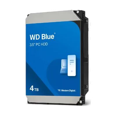 WESTERN DIGITAL WD Blue 3.5" 4 Tt, 5400 RPM, 128 MB, SATA III -kovalevy WESTERN DIGITAL WD Blue 3.5" 4 Tt, 5400 RPM, 128 MB, SATA III -kovalevy