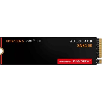 Western Digital WD Black SN8100 8 Tt M.2 PCIe 5.0 x4 NVMe -SSD-levy, musta Western Digital WD Black SN8100 8 Tt M.2 PCIe 5.0 x4 NVMe -SSD-levy, musta
