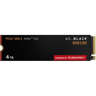 WESTERN DIGITAL WD_BLACK SN8100 4 Tt M.2 PCIe 5.0 NVMe -SSD-levy WESTERN DIGITAL WD_BLACK SN8100 4 Tt M.2 PCIe 5.0 NVMe -SSD-levy
