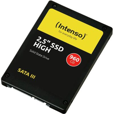 Intenso High Performance 960 Gt 2,5" SATA III -SSD-levy, musta Intenso High Performance 960 Gt 2,5" SATA III -SSD-levy, musta