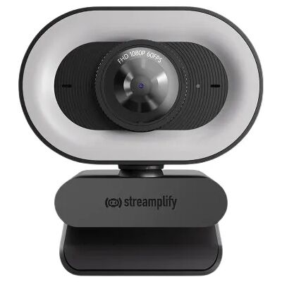 Streamplify CAM Plus Full HD 1080p, 60fps -webkamera + rengasvalo, musta Streamplify CAM Plus Full HD 1080p, 60fps -webkamera + rengasvalo, musta