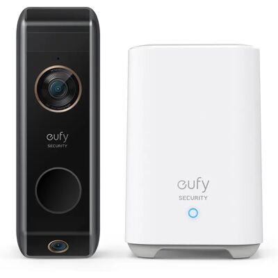 Eufy E8213 - Kaksikanavainen 2K-ovi- ja videopainike - Valkoinen/Musta - Videovihellys Eufy E8213 - Kaksikanavainen 2K-ovi- ja videopainike - Valkoinen/Musta - Videovihellys