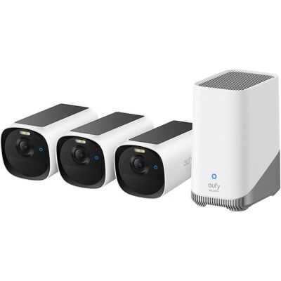 Eufy E40 3-Kamera Setti - Turvallisuusjärjestelmä 2K QHD - Yön väri & AI Eufy E40 3-Kamera Setti - Turvallisuusjärjestelmä 2K QHD - Yön väri & AI