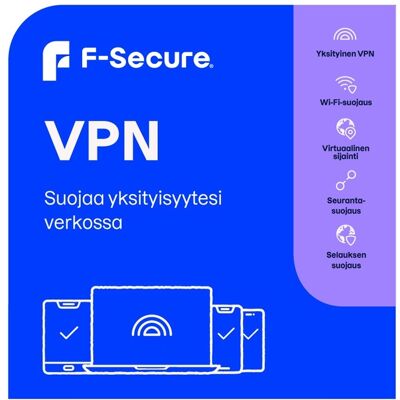 F-SECURE ESD VPN 1 year 10 devices Electronic Full license F-SECURE ESD VPN 1 year 10 devices Electronic Full license