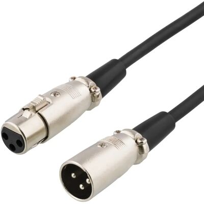 Deltaco XLR-1030 - XLR 3-pinninen Kaapeli 3m, Uros ja Naaras Deltaco XLR-1030 - XLR 3-pinninen Kaapeli 3m, Uros ja Naaras