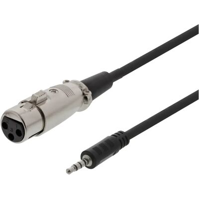 Deltaco XLR-2000 - Äänikaapeli - XLR3 to 4-polttomini-jack - 1,5 m - Musta Deltaco XLR-2000 - Äänikaapeli - XLR3 to 4-polttomini-jack - 1,5 m - Musta