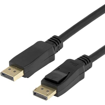 Deltaco DisplayPort 1.4 Flex -kaapeli, jossa 8K, 5 m, musta Deltaco DisplayPort 1.4 Flex -kaapeli, jossa 8K, 5 m, musta