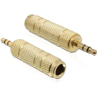 DE-LOCK Delock Adapter Stereo plug 3.5 mm 3 pin > Stereo jack 6.35 mm 3 pin me DE-LOCK Delock Adapter Stereo plug 3.5 mm 3 pin > Stereo jack 6.35 mm 3 pin me