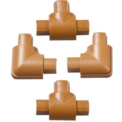 D-Line Adapter Kit 16x8 mm - Kaapelinhallinnan sovitinsarja, Tammi D-Line Adapter Kit 16x8 mm - Kaapelinhallinnan sovitinsarja, Tammi