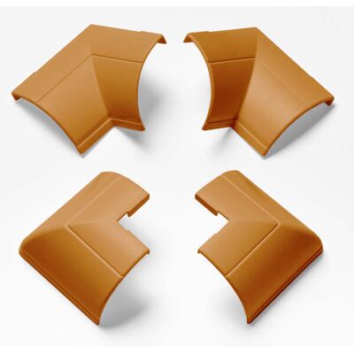 D-line Adapter Set 22x22mm - Puoliympyrän muotoinen kaapelikouru D-line Adapter Set 22x22mm - Puoliympyrän muotoinen kaapelikouru
