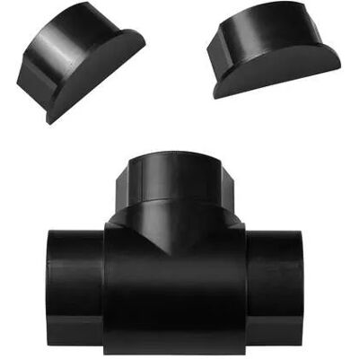 D-Line Adapter Kit 50 x 25 mm - Adapterisarja, Musta D-Line Adapter Kit 50 x 25 mm - Adapterisarja, Musta