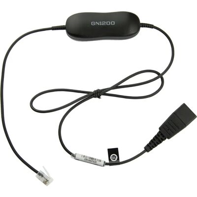 Jabra Smart Cord - Kuulokkeiden kaapeli - musta malleihin Aastra Dialog 42XX, 5446, Cisco IP Phone 78XX, Mitel 74XX, Dialog 4224, 44XX, Snom 71X Jabra Smart Cord - Kuulokkeiden kaapeli - musta malleihin Aastra Dialog 42XX, 5446, Cisco IP Phone 78XX, Mitel 74XX, Dialog 4224, 44XX, Snom 71X
