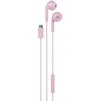 Happy Plugs USB-C -nappikuulokkeet, vaaleanpunainen Happy Plugs USB-C -nappikuulokkeet, vaaleanpunainen