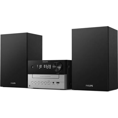 Philips TAM3205M2/12 -mikrostereosarja, 20 W, musta/hopea Philips TAM3205M2/12 -mikrostereosarja, 20 W, musta/hopea