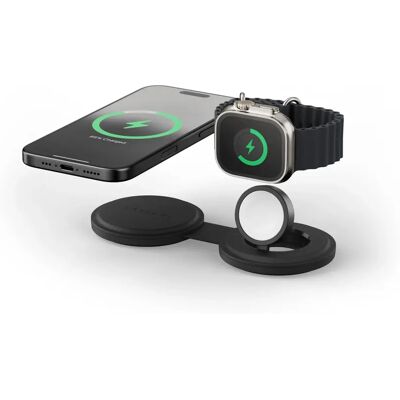 Satechi OntheGo 2-in-1 langaton laturi - musta Satechi OntheGo 2-in-1 langaton laturi - musta