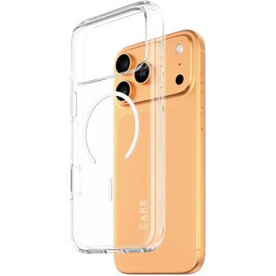 CARE by PanzerGlass Flagship Case Urban Explorer with White MagSafe, iPhone 17 Pro Max -suojakuori, läpinäkyvä CARE by PanzerGlass Flagship Case Urban Explorer with White MagSafe, iPhone 17 Pro Max -suojakuori, läpinäkyvä