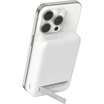 Belkin BoostCharge Pro Magnetic Power Bank with Qi2 15W 10K -varavirtalähde, Valkoinen Belkin BoostCharge Pro Magnetic Power Bank with Qi2 15W 10K -varavirtalähde, Valkoinen