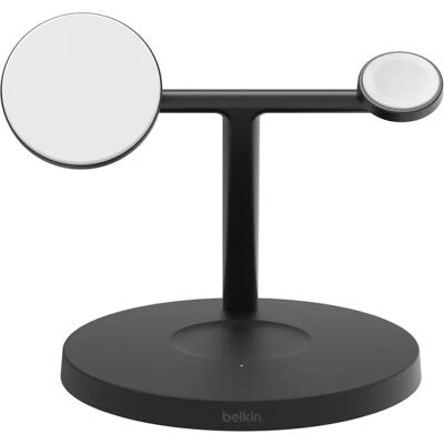 BELKIN BOOST CHARGE PRO 3-in-1 Qi2 15w Wireless Charger with Apple watch fast charge -langaton laturi, Valkoinen BELKIN BOOST CHARGE PRO 3-in-1 Qi2 15w Wireless Charger with Apple watch fast charge -langaton laturi, Valkoinen