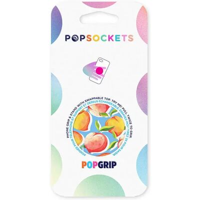 Popsockets PopGrip Just Peachy Gloss - Puhelimen pidike ja tuki Popsockets PopGrip Just Peachy Gloss - Puhelimen pidike ja tuki