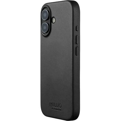 MUJJO Full Leather MagSafe, iPhone 17 -suojakuori, musta MUJJO Full Leather MagSafe, iPhone 17 -suojakuori, musta