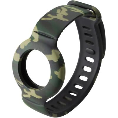 Deltaco Silicone Wristband, AirTag -ranneke, Maastoväri Deltaco Silicone Wristband, AirTag -ranneke, Maastoväri