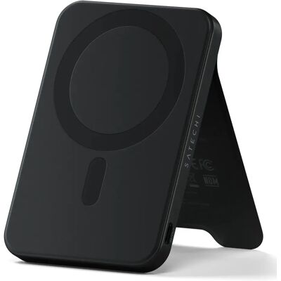 Satechi OntheGo Qi2 5K Magnetic Power Bank with Stand 5000mAh, 20W -varavirtalähde, Musta Satechi OntheGo Qi2 5K Magnetic Power Bank with Stand 5000mAh, 20W -varavirtalähde, Musta