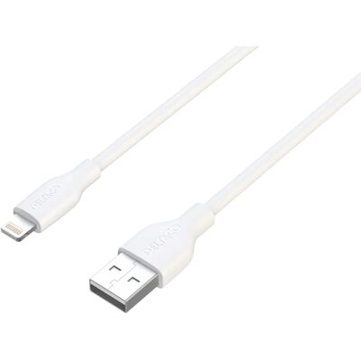 Deltaco IPLH-402-1 USB-A – Lightning -kaapeli, 2 m, valkoinen Deltaco IPLH-402-1 USB-A – Lightning -kaapeli, 2 m, valkoinen
