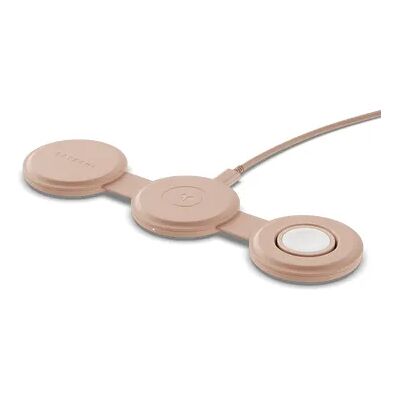Satechi OntheGo 2-i-1 -langaton laturi, Desert Rose Satechi OntheGo 2-i-1 -langaton laturi, Desert Rose